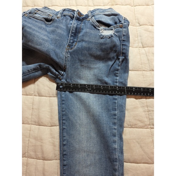 JUDY BLUE‎ Skinny Fit Distressed Stretch Jeans Women's Size 9/29 Raw Hem - Picture 12 of 12